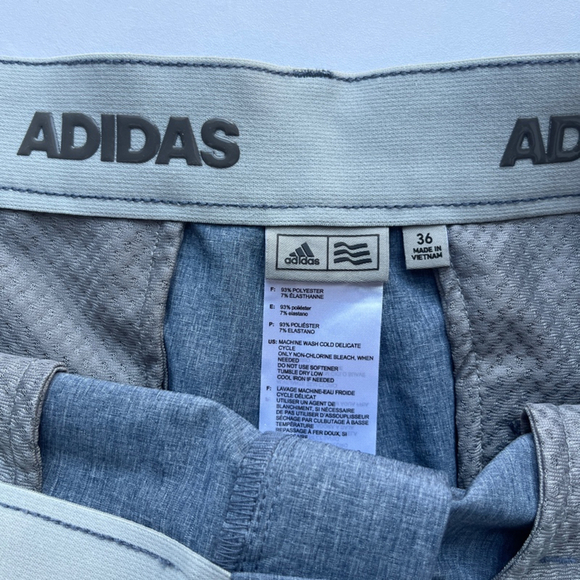 Adidas Men's Gray-Blue Shorts Size 36 - Picture 6 of 6